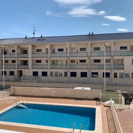 Apto Con Piscina En La Playa Cerca De Vlc Con Ac Puzol Exterior foto